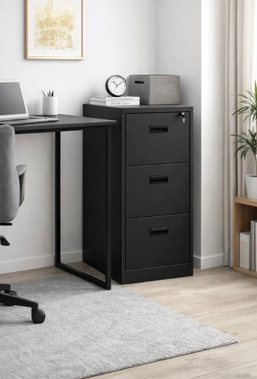 2 Drawer Filing Cabinet UK | Compact Lockable Steel Cabinets | Free Delivery