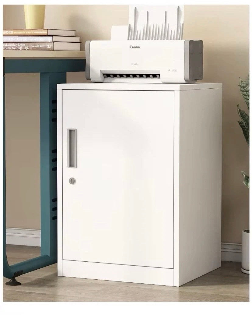 FULLY ASSEMBLED White Metal Storage Cabinet Cupboard Lockable Office Garage unit