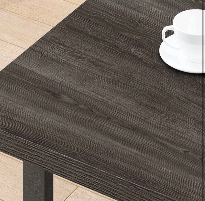 Grey Oak Coffee Table Industrial Metal Frame Living Room Centre Table 120cm