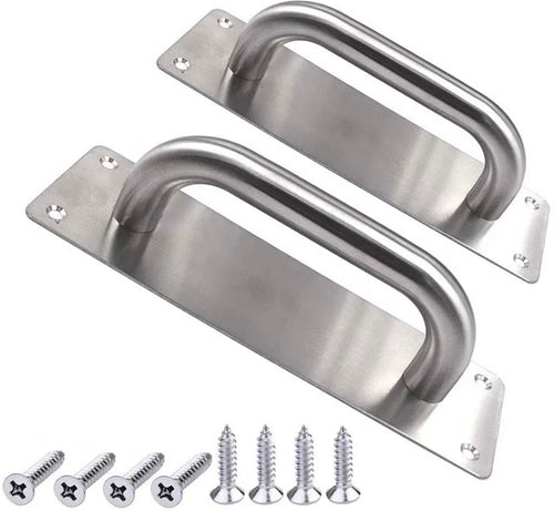 200mm Brushed Silver Pull Handle for Doors and Gates