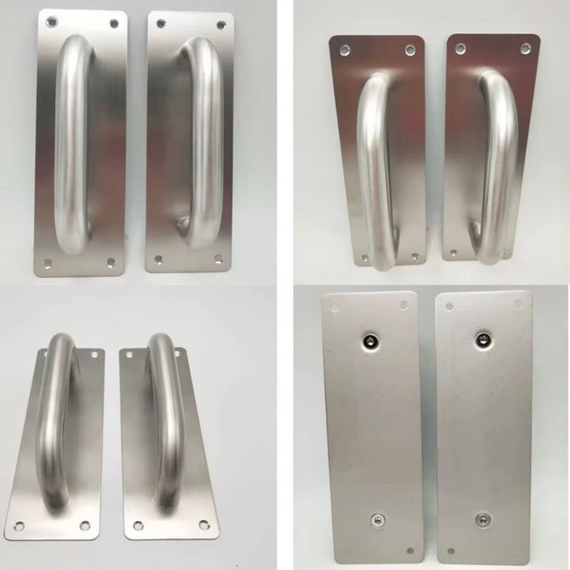 200mm Brushed Silver Pull Handle for Doors and Gates